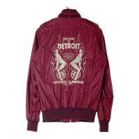 HYSTERIC GLAMOUR ヒステリックグラマー 4AB-1572 バック刺繍 ヒスガール ジップアップブルゾン ボルドー sizeM 瑞穂店