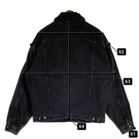 90`s Levi`s リーバイス ブラックデニムボアジャケット トラッカー 70629 4159 USA製 Size L 福生店