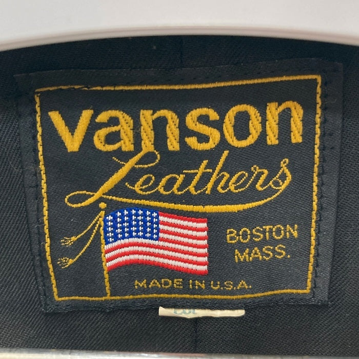 VANSON バンソン レザーカラー スウェードジャケット トラッカー ブラウン Size XS 相当 瑞穂店