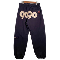 9090 ナインティナインティ 90 Logo Original Sweat Pants スウェットパンツ ロゴ刺繡 ネイビー NN1832 Size L 福生店