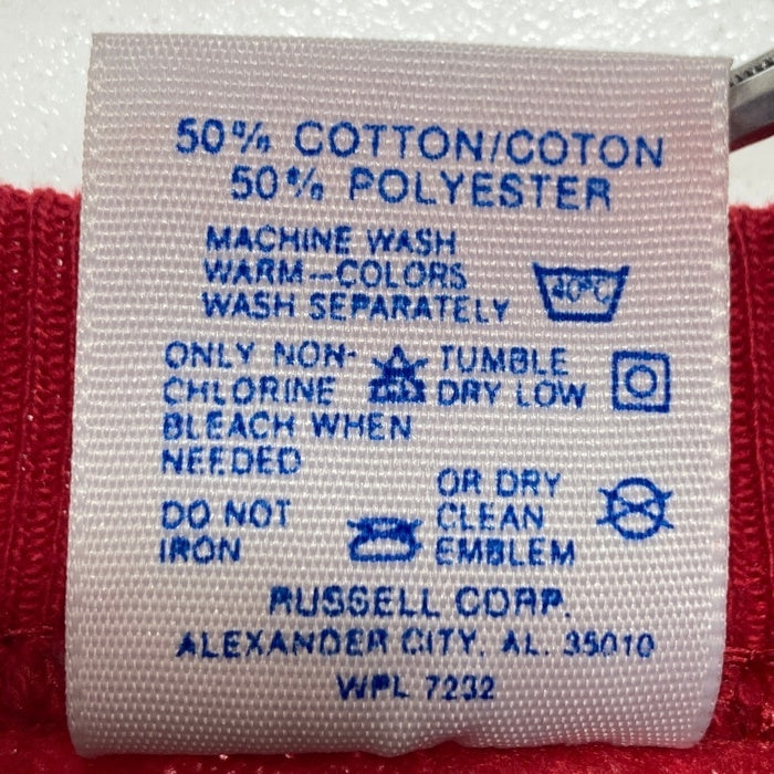 JERZEES ジャージーズ USA製 テディベア プリント スウェットトレーナー レッド sizeXL 瑞穂店