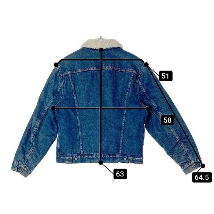 Levi's リーバイス 70608-0216 USA製 ボタン裏527 デニムボアジャケット Gジャン リペア跡有 インディゴ size42 瑞穂店