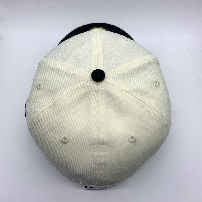 EXAMPLE エグザンプル New Era ニューエラ 59FIFTY 刺繡 2トーン ベースボールキャップ ナチュラル ブラック Size 7 5/8 (60.6cm) 福生店