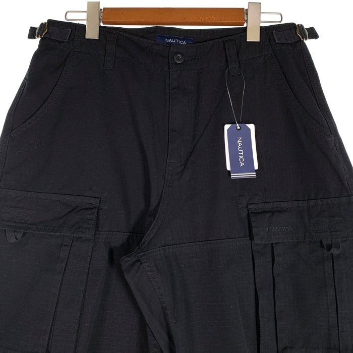 NAUTICA ノーティカ FREAK'S STORE フリークスストア リップストップ ストレートカーゴパンツ ブラック 10-43-2075-00366-1695 Size M 福生店