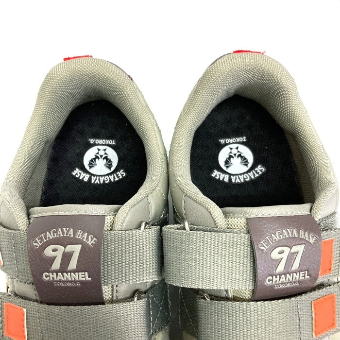 97 CHANNEL 97チャンネル 97CS-008 所ジョージ 世田谷ベース ベルクロスニーカー MILITARY EDITION カーキ size27cm 瑞穂店