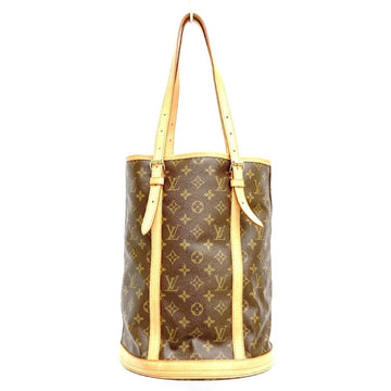 LOUIS VUITTON ルイヴィトン M42236 ショルダー トートバッグ バケットGM モノグラム 内側劣化無し ブラウン 瑞穂店