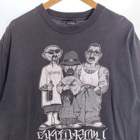 00`s Stussy ステューシー Mr.Cartoon ミスターカートゥ-ン CUSTOMADE S/S T Shirts 半袖 Tシャツ ブラック L 福生店