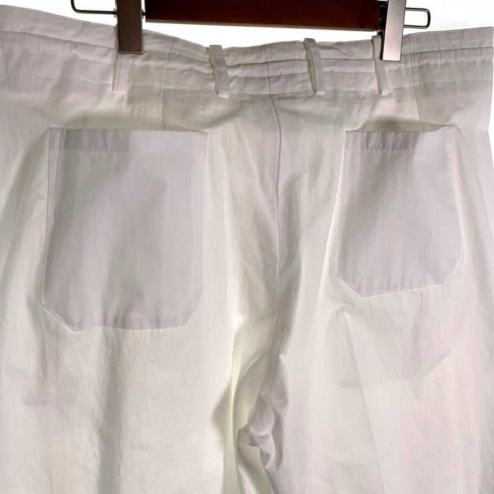 AUBETT オーベット 2タック コットン テーパードパンツ ホワイト 23-01-015 Size 4 福生店