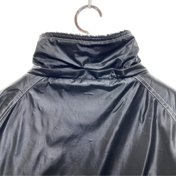 A.VERSACE ヴェルサーチ PVC ベンチコート 刺繍ロゴ ブラック sizeM 瑞穂店