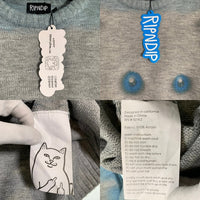 RIPNDIP リップンディップ SPRINKLES KNIT SWEATER ニットセーター アクリル グレー ブルー Size M 福生店