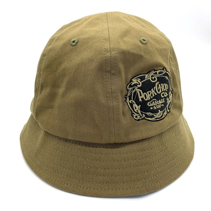 PORKCHOP ポークチョップ F LEAF BALL HAT リーフ ボールハット オリーブ Size F (約56～62cm) 福生店