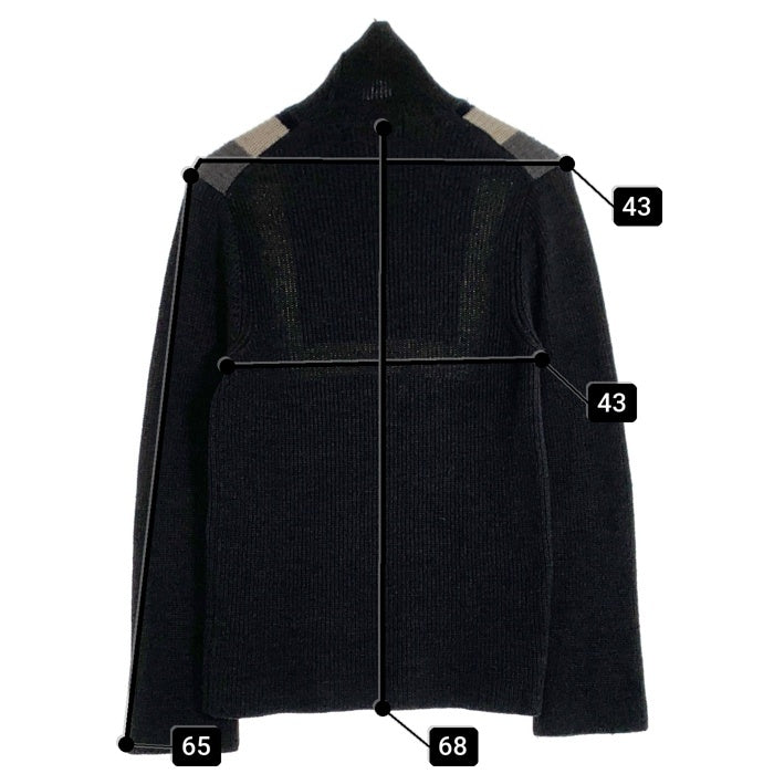 COMME des GARCONS HOMME PLUS コムデギャルソンオムプリュス タートルネック ウールニットセーター チャコールグレー オールド PN-040220 AD1996 Size S 相当 福生店