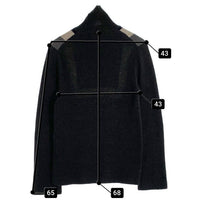 COMME des GARCONS HOMME PLUS コムデギャルソンオムプリュス タートルネック ウールニットセーター チャコールグレー オールド PN-040220 AD1996 Size S 相当 福生店