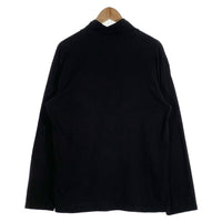 agnes.b homme. アニエスベーオム ハーフジップ ハイネックカットソー コットン ブラック フランス製 Size 2 福生店