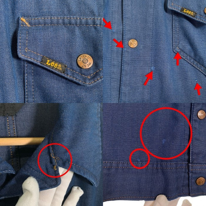 70's Lee リー ウエスタンデニムジャケット スナップボタン インディゴ Size M-L 相当 福生店