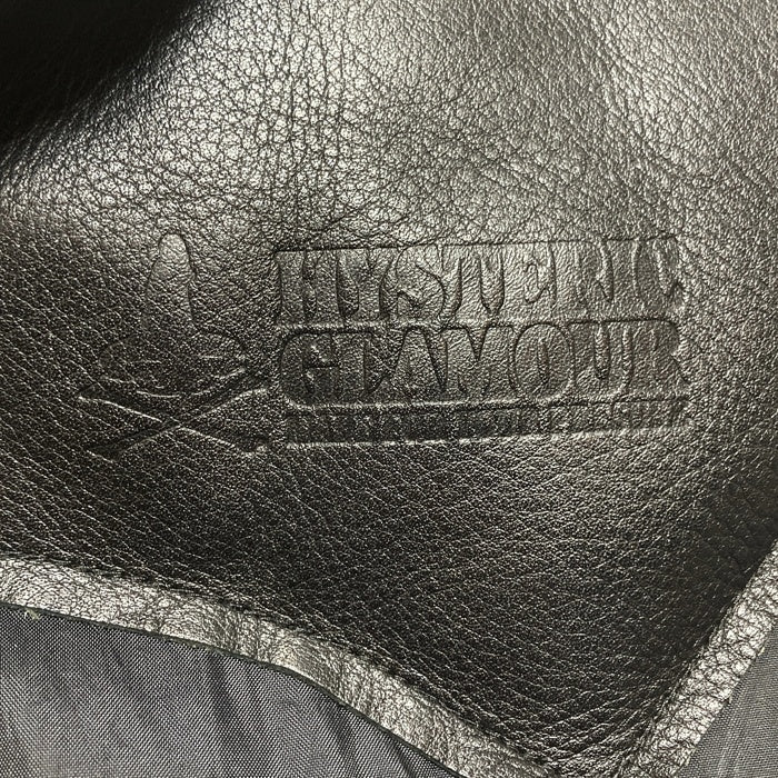 HYSTERIC GLAMOUR ヒステリックグラマー レザーヨーク ナイロン ダウンベスト 襟ボア ブラック 0294AV03 Size M 瑞穂店