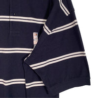 TOMMY HILFIGER トミーヒルフィガー 鹿の子 ボーダー ポロシャツ ネイビー Size XXL 福生店