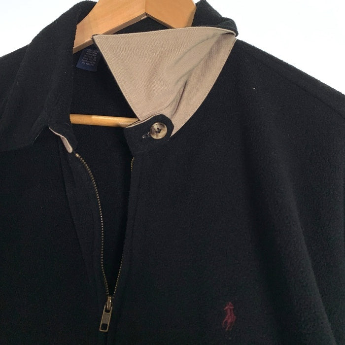 Polo by Ralph Lauren ポロラルフローレン フリース ジップアップジャケット スウィングトップ ブラック Size M 福生店