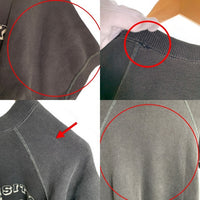 60's UNIVERSITY OF OKLAHOMA 半袖 クルーネックスウェット チャコール ブラック Size L相当 福生店