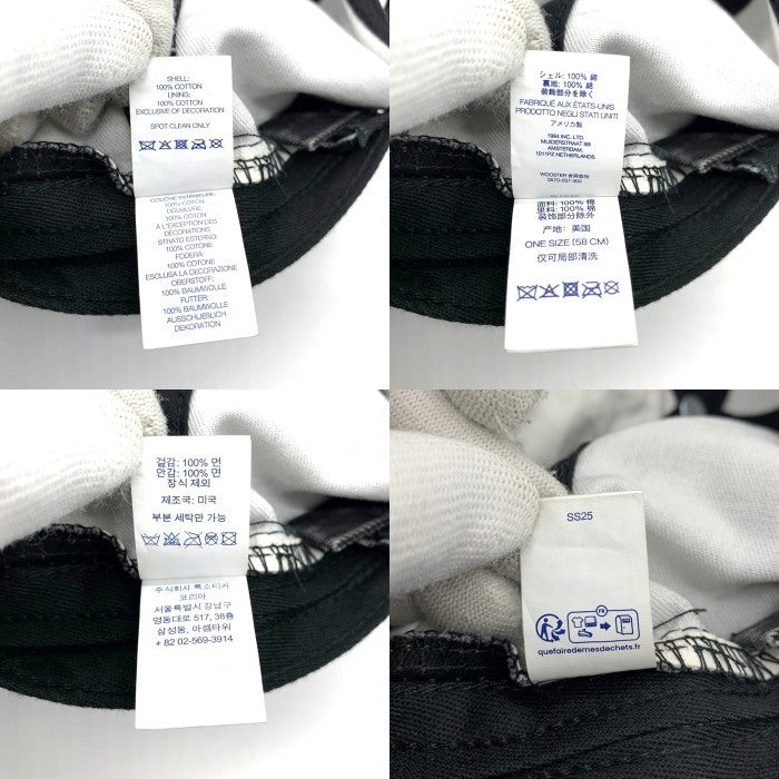 SUPREME シュプリーム 25SS Licence Plate 6-Panel ライセンスプレート 6パネル キャップ ブラック 福生店