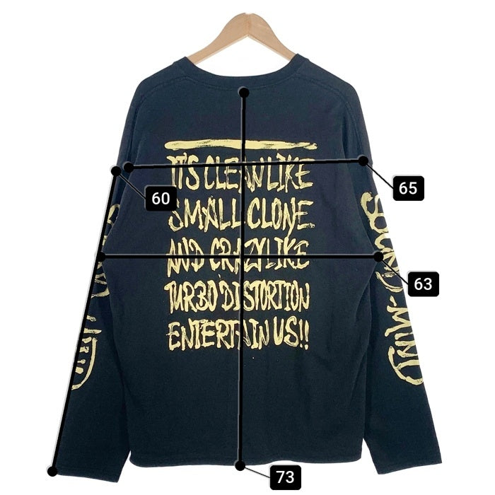 glamb グラム プリント ロングスリーブTシャツ ブラック GB15SM/CS11-b Size 3 福生店