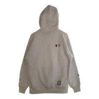 EXAMPLE エグザンプル PLAYBOY プレイボーイ プルオーバー フーディー パーカー アッシュグレー Size XL 福生店