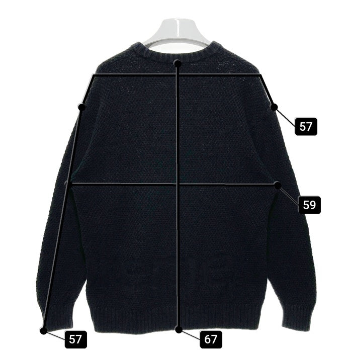 SUPREME シュプリーム 20AW Textured Small Box Sweater スモールボックスロゴニット ブラック sizeM 瑞穂店