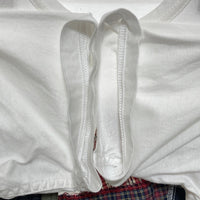 COMME des GARCONS HOMME コムデギャルソンオム パッチワーク デザインTシャツ ホワイト HN-T006 Size M 瑞穂店