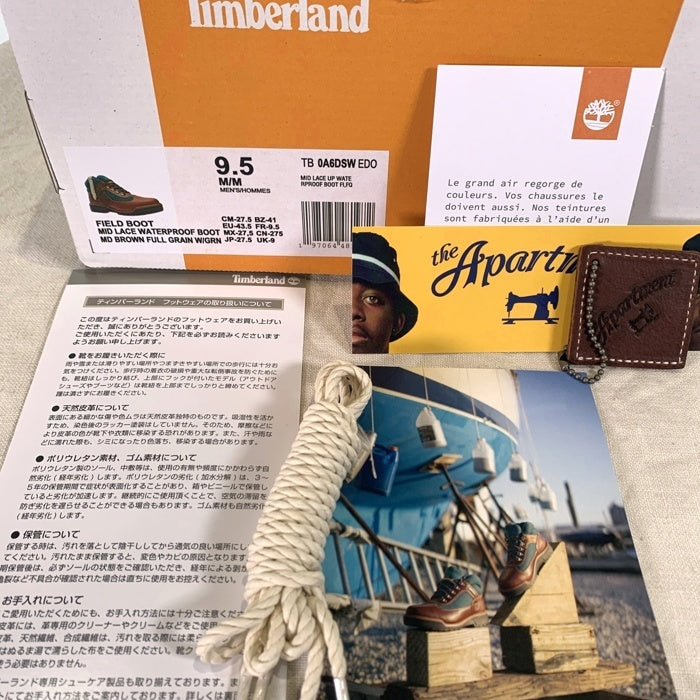 Timberland ティンバーランド The Apartment ジ・アパートメント別注 FIELD BOOT フィールドブーツ ブラウン グリーン 0A6DSW Size 27.5cm 福生店