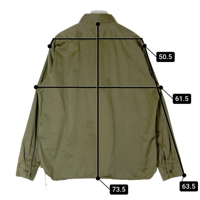 BUZZ RICKSON'S バズリクソンズ BR29390 HERRINGBONE WORK SHIRT 長袖ワークシャツ カーキ sizeXL 瑞穂店