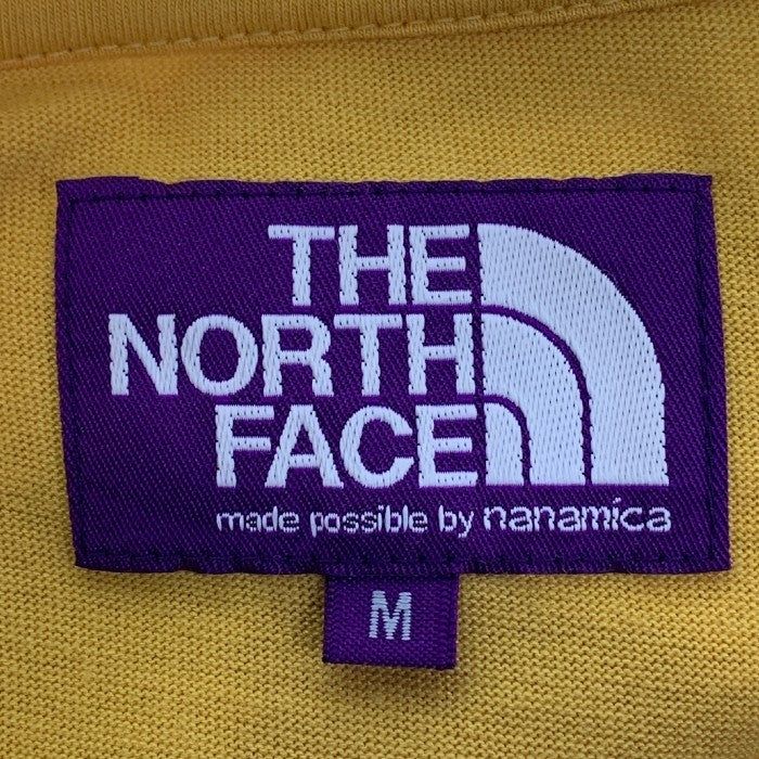 THE NORTH FACE PURPLE LABEL ノースフェイスパープルレーベル 23SS アーチロゴ プリントTシャツ イエロー NT3324N Size M 福生店