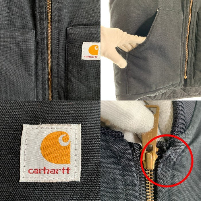CARHARTT カーハート DUCK VEST ダックベスト ブラック V01 BLK メキシコ製 Size Medium Regular 福生店