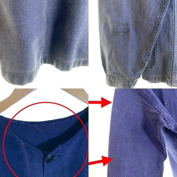 70's~ BEAU-FORT ビューフォート French Work Coverall ワークジャケット マウンテンタグ ナス紺 Size XL相当 福生店