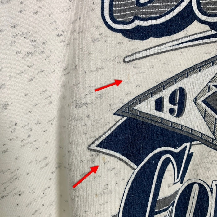 90's TRENCH トレンチ Dallas Cowboys ダラスカウボーイズ クルーネックスウェット アッシュグレー USA製 Size XL 福生店