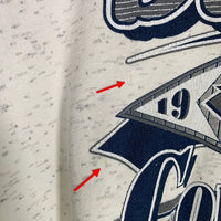 90's TRENCH トレンチ Dallas Cowboys ダラスカウボーイズ クルーネックスウェット アッシュグレー USA製 Size XL 福生店