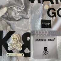 MARK&LONA マークアンドロナ FLOG Collar Polo ポロシャツ ライトグレー スナップボタン MLM-4A-AP04 ゴルフ Size 48 福生店