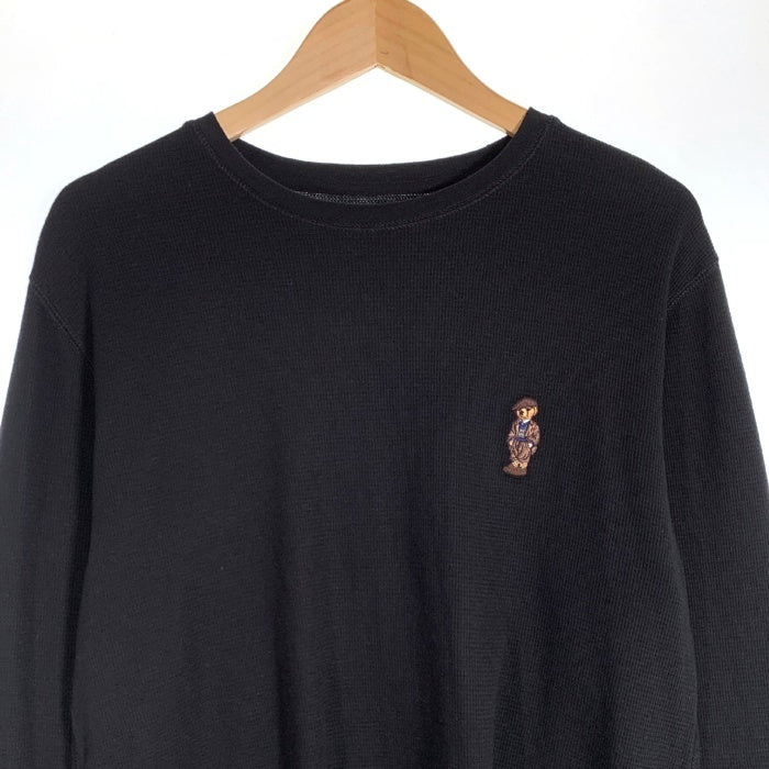 Polo Ralph Lauren ポロラルフローレン ポロベア サーマルカットソー ブラック 刺繡 PW26HF Size L 福生店