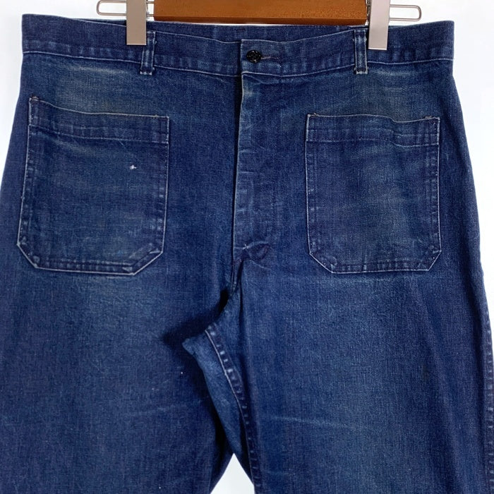 90`s U.S.NAVY 米海軍 実物 TYPE2 セーラー ブーツカットデニムパンツ インディゴ 93年会計 Size ｗ90cm 福生店