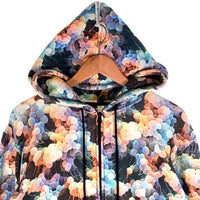 PHENOMENON フェノメノン 総柄 ジップアップ フーディー パーカー マルチカラー Size L 福生店