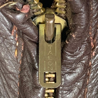 50's~ Irvin forster アーヴィンフォースター ホースハイド レザージャケット TALONジップ 裏キルティング ブラウン Size 40 福生店
