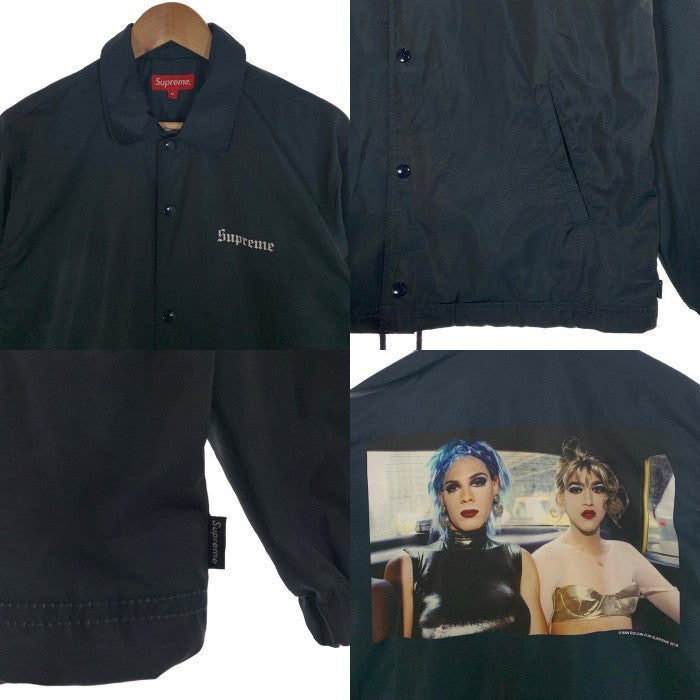 SUPREME シュプリーム 18SS Nan Goldin ナン・ゴールディン Misty and Jimmy Paulette Coaches Jacket プリント コーチジャケット ネイビー ポリエステル Size M 福生店