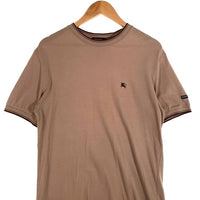 BURBERRY BLACK LABEL バーバリーブラックレーベル ホース刺繡 コットン ポリウレタン Tシャツ ブラウン BMV73-423-44 Size 3 福生店