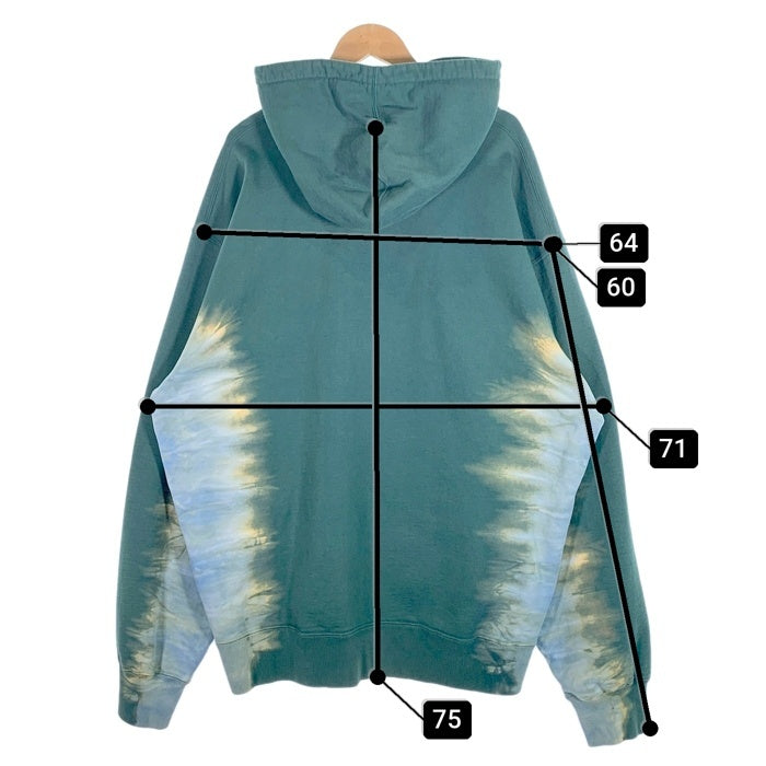 SUPREME シュプリーム 21AW Bleached Hooded Sweatshirt ブリーチド プルオーバースウェットパーカー グリーン Size XXL 福生店