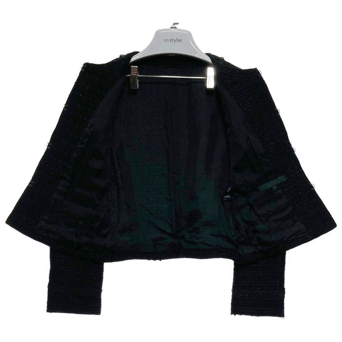 ANAYI アナイ ノーカラー ジャケット ブラック size36 瑞穂店