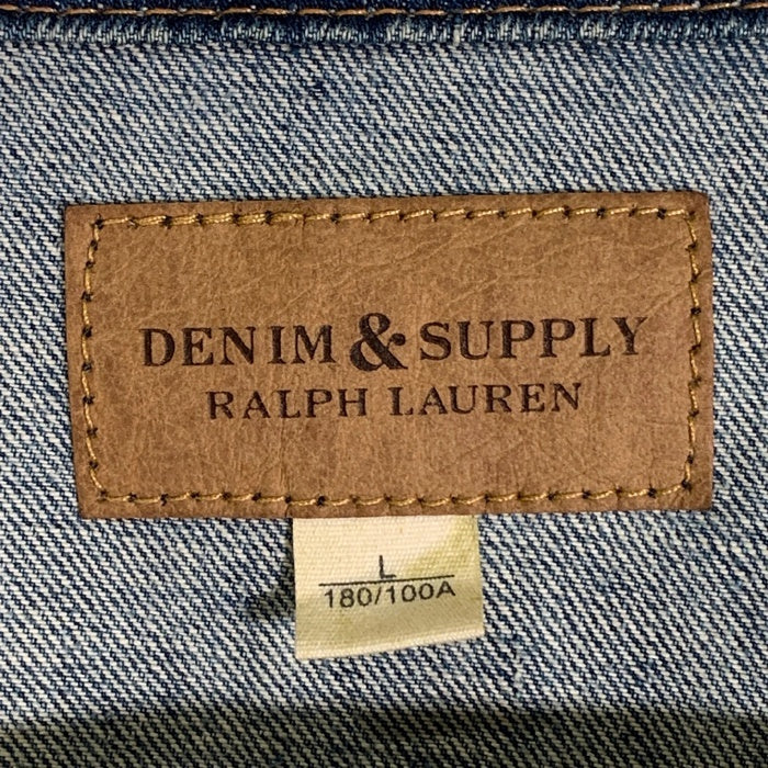 DENIM&SUPPLY RALPH LAUREN デニム&サプライ ラルフローレン デニムトラッカージャケット USED/ペンキ加工 インディゴ Size L 福生店