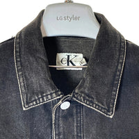 Calvin Klein Jeans カルバンクラインジーンズ ブラックデニム 4つポケット トラッカージャケット Gジャン ブラック sizeL 瑞穂店