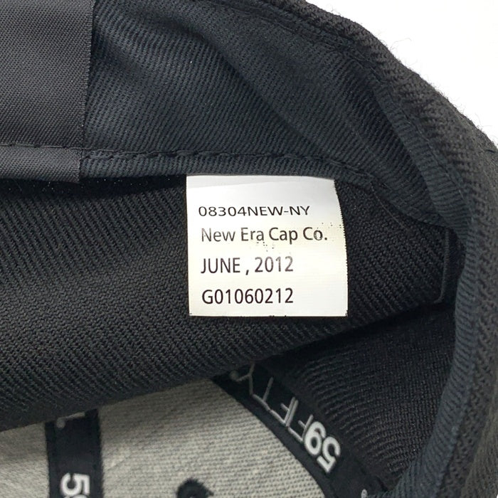 SUPREME シュプリーム 12AW Leather Visor Box Logo New Era レザーバイザー ボックスロゴニューエラ ベースボールキャップ ブラック Size 8 (63.5cm) 福生店