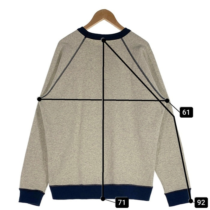 patagonia パタゴニア Reversible Shearling Crew リバーシブルシアリング クルーネックスウェットトレーナー ボア アッシュグレー ネイビー Size XL相当 福生店