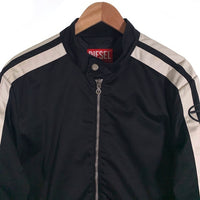 DIESEL ディーゼル J-BECK バイカージャケット ブラック ホワイト A10486 Size 48 福生店