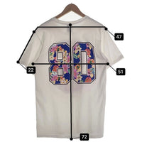 STUSSY ステューシー Sロゴフラワー プリントTシャツ ホワイト メキシコ製 Size M 福生店